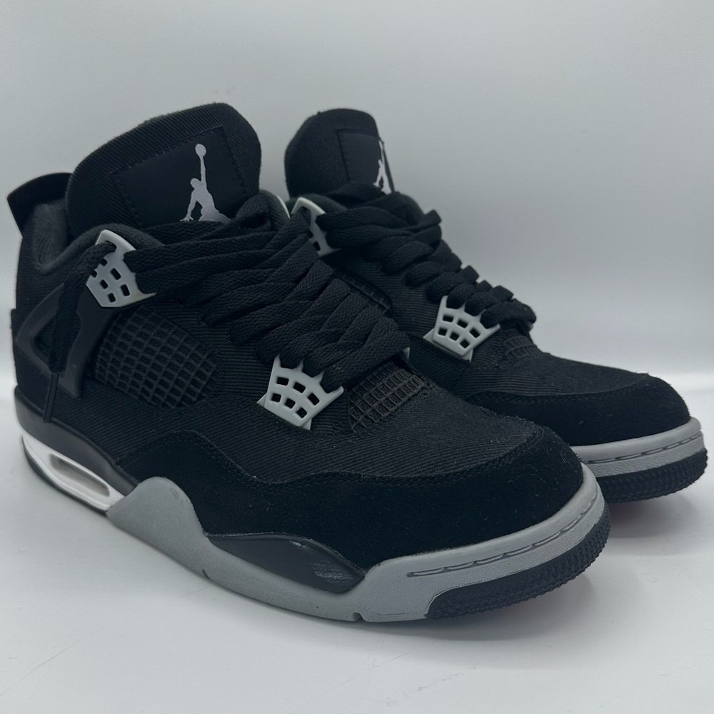 🔥 Air Jordan 4 - Black Canvas - Mens 8.5 🔥